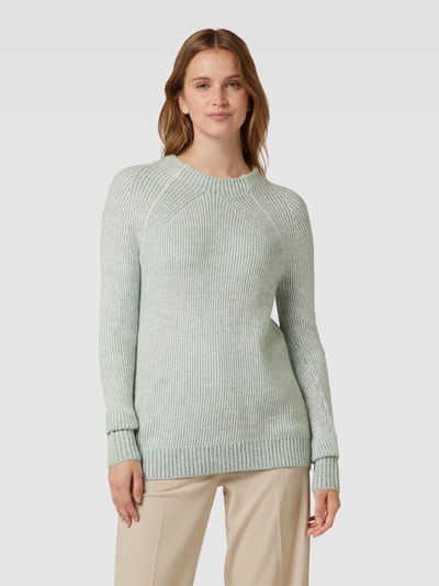 Montego Gebreide pullover met streepmotief Metallic turquoise - 4