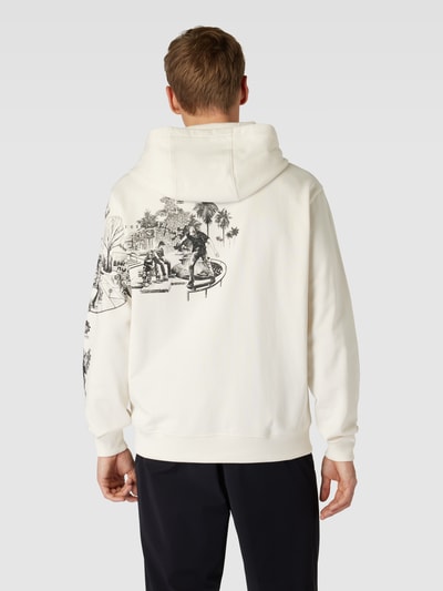 HUGO Hoodie mit Känguru-Tasche Modell 'Doliveto' Offwhite 5