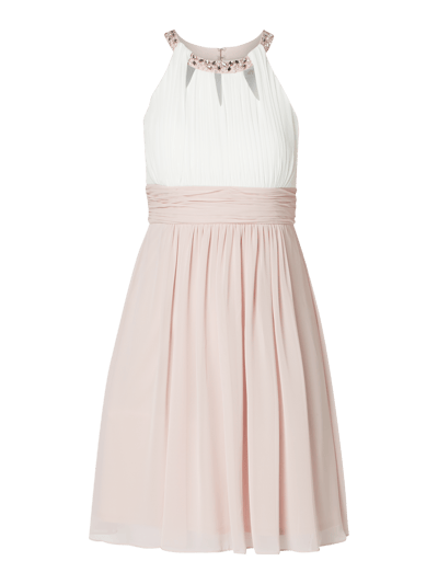 Jake*s Cocktail Cocktailkleid aus Chiffon mit Ziersteinbesatz  Rosé meliert 2