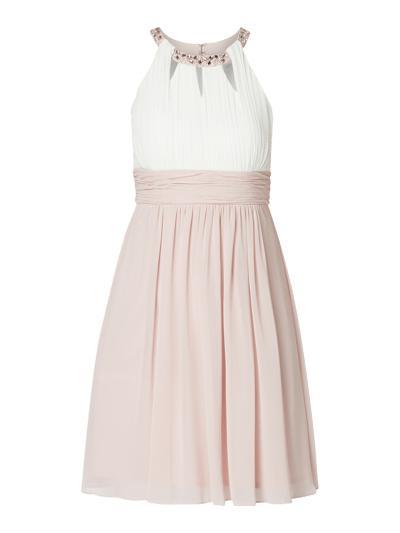 Jake*s Cocktail Cocktailkleid aus Chiffon mit Ziersteinbesatz  Rose Melange 2