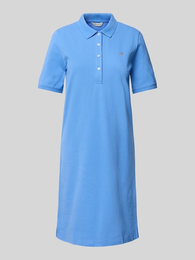 Gant Knielanges Polokleid mit Logo-Stitching Royal 2