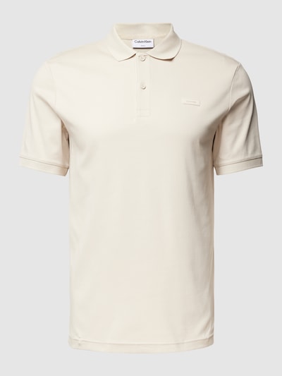 CK Calvin Klein Poloshirt mit Label-Detail Beige 2