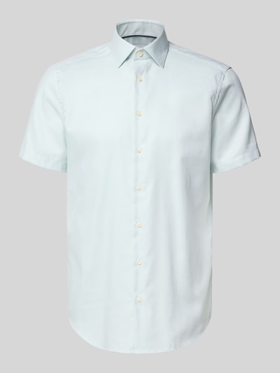 Christian Berg Men Regular Fit Business-Hemd mit Knopfleiste Hellgruen 2