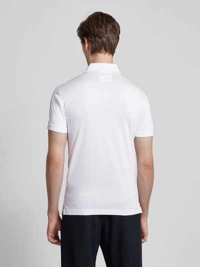 Emporio Armani Regular Fit Poloshirt mit Label-Detail Weiss 5