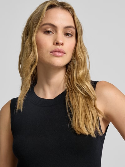 Christian Berg Woman Selection Gebreide top van wol met ronde hals Zwart - 3