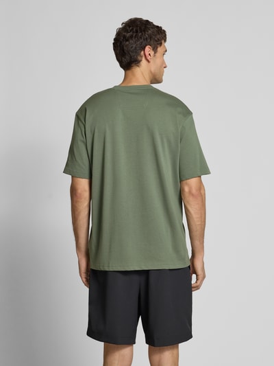 BOSS Green Regular fit T-shirt van puur katoen Lindegroen - 5