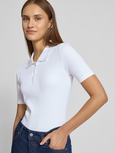 Calvin Klein Jeans Slim fit poloshirt met labeldetail Wit - 3