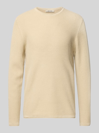 Only & Sons Regular fit gebreide pullover van puur katoen, model 'ERIC' Offwhite - 2