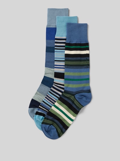 Paul Smith Socken im 3er-Pack mit gerippten Bündchen Marine 1