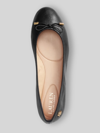Lauren Ralph Lauren Ballerina aus echtem Leder Modell 'JAYNA' Black 3