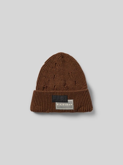 MM6 Maison Margiela Beanie aus Woll-Mix Mittelbraun 2
