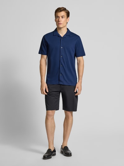 Marc O'Polo Regular Fit Freizeithemd aus Baumwoll-Mix Royal 1