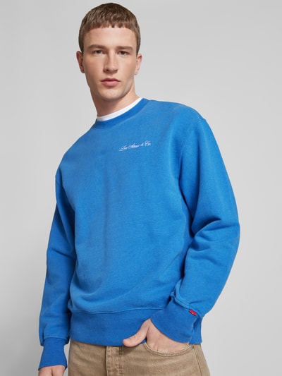 Levi's® Sweatshirt mit Label-Stitching Jeansblau 3