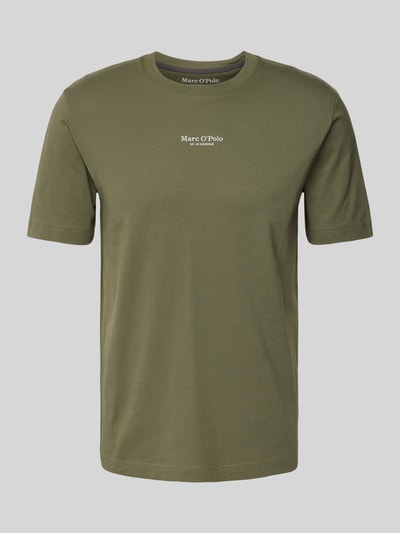 Marc O'Polo Regular Fit T-Shirt aus reiner Baumwolle Oliv 2