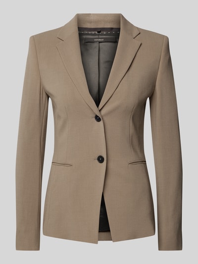 Windsor Wollblazer mit Paspeltaschen Taupe 2