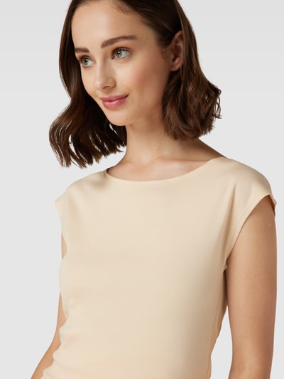 Marc Cain T-Shirt mit U-Boot-Ausschnitt Offwhite 3