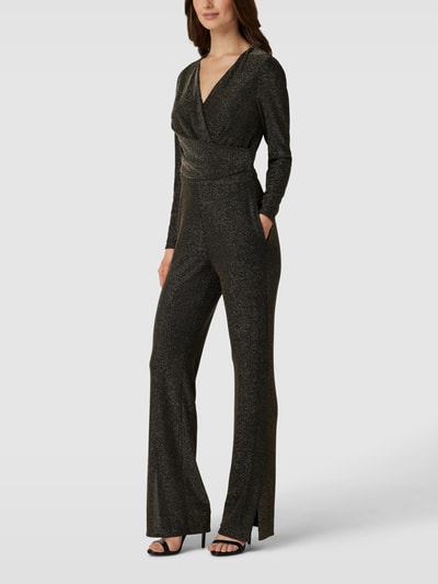 Vera Mont Jumpsuit met effectgaren Zwart - 4