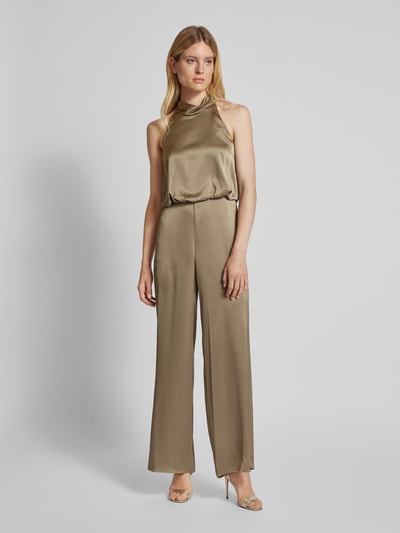 V by Vera Mont Jumpsuit met halter Olijfgroen - 4