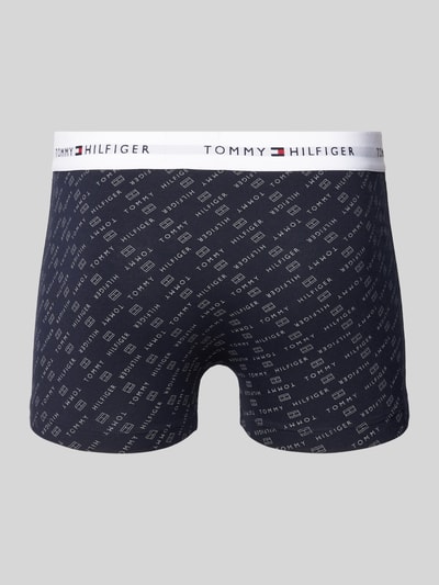 Tommy Hilfiger Boxershort met elastische band met logo in een set van 3 stuks Marineblauw - 3