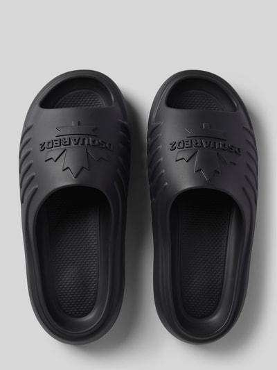 Dsquared2 Slides mit Label-Detail Black 5