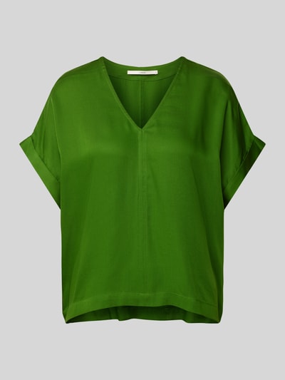 Lanius Regular fit blouse met V-hals Groen - 2