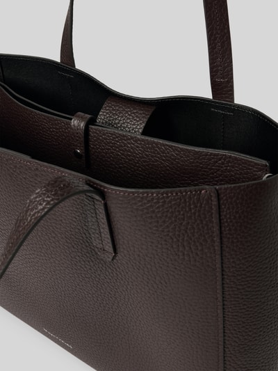 Marc O'Polo Shopper van echt rundleer Donkerbruin - 5