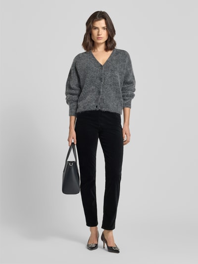 Marc Cain Stoffhose mit elastischem Logo-Bund Black 1