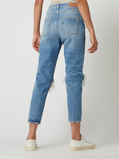 Review Jeansy o kroju mom skinny fit z bawełny  Jeansowy niebieski 5