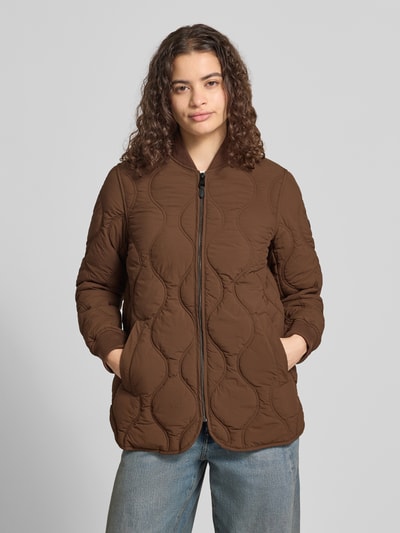 Superdry Steppjacke mit Stehkragen und Eingrifftaschen Dunkelbraun 4