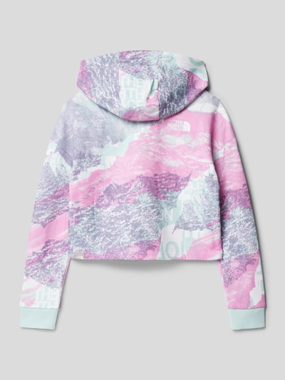 The North Face Cropped Hoodie mit Label-Print Modell 'DREW' Hellrosa 3