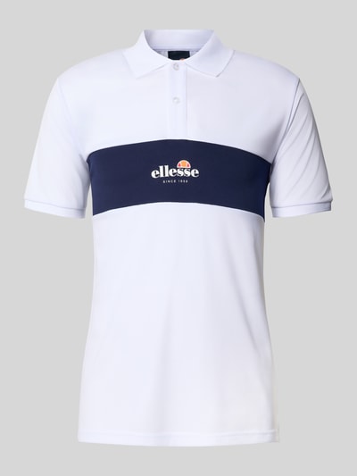 Ellesse Slim Fit Poloshirt mit Label-Print Modell 'MACKENNA' Weiss 2