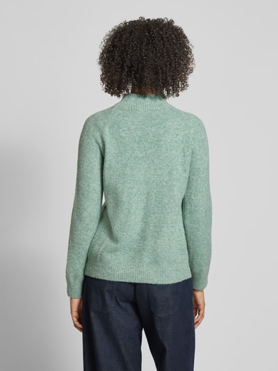 ZABAIONE Gebreide pullover met ribboorden Mintgroen - 5