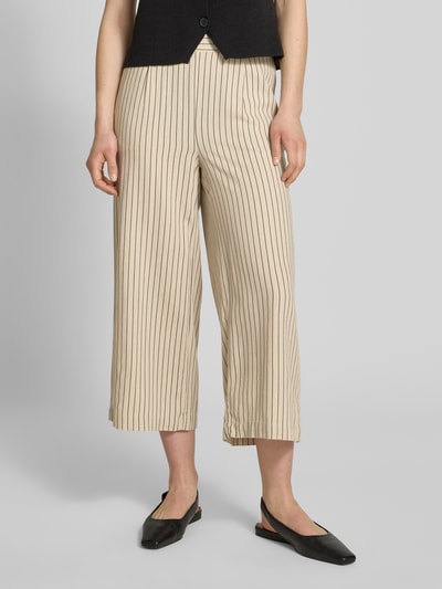 Vero Moda Loose fit culotte van een mix van viscose en linnen, model 'MYMILO' Zand - 4