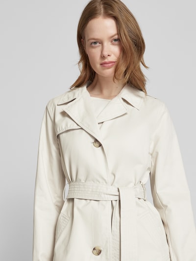 s.Oliver RED LABEL Kurzer Trenchcoat mit Bindegürtel Offwhite 3