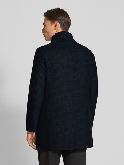 MCNEAL Lange jas van wolmix met opstaande kraag Donkerblauw - 5