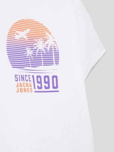 Jack & Jones T-Shirt mit Motiv-Print Modell 'SUMMER' Weiss 2