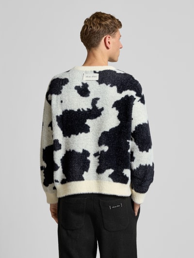 ANOTHER COTTON LAB Sweter z dzianiny z okrągłym dekoltem Biały 5
