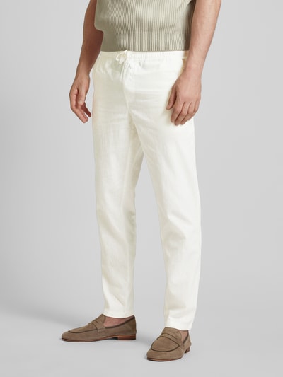 Matinique Broek met tunnelkoord, model 'barton' Offwhite - 4