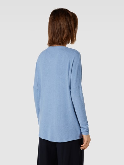 Soyaconcept Oversized sweatshirt van viscosemix, model 'Biara' Lichtblauw gemêleerd - 5