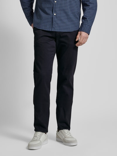 MAC Straight Leg Jeans mit Label-Applikation Modell 'Lennox' Marine 4