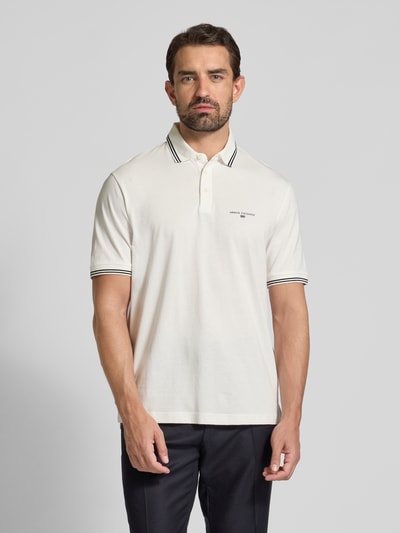 ARMANI EXCHANGE Poloshirt met labelprint Wit - 4