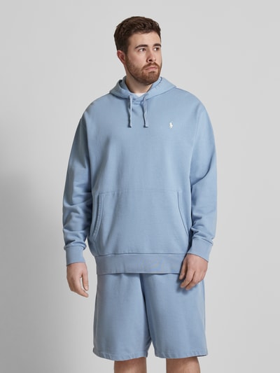 Polo Ralph Lauren Big & Tall PLUS SIZE hoodie met kangoeroezak Lichtblauw - 4