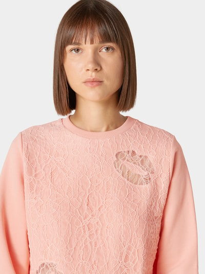 Nina Ricci Sweatshirt mit Spitze Rosa 7