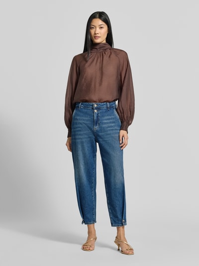 Liu Jo White Regular Fit Jeans aus Baumwoll-Mix mit Ziersteinbesatz Jeansblau 1
