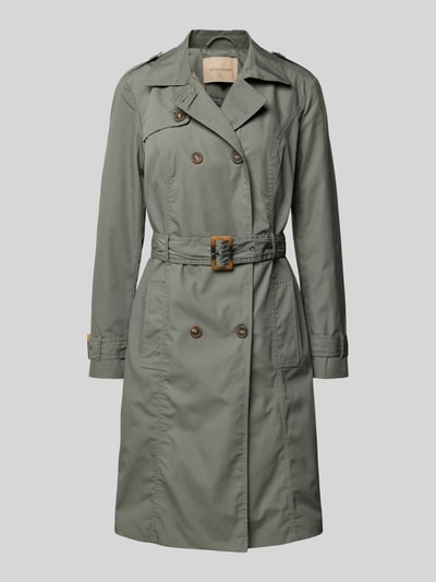 Soyaconcept Trenchcoat met strookzakken Rietgroen - 2