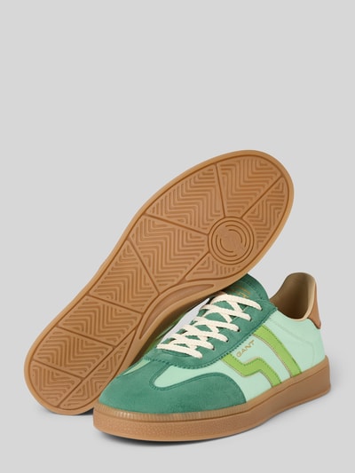 Gant Sneaker aus Leder-Mix mit Label-Detail Modell 'CUZIMA' Hellgruen 4