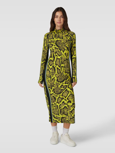 Marc Cain Midi-jurk met dierenprint Geel - 4