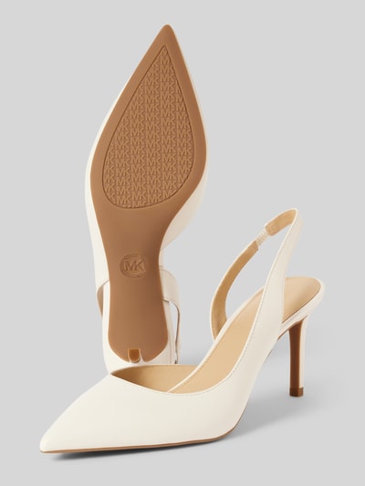 MICHAEL Michael Kors Pumps mit elastischem Einsatz Modell 'ALINA' Offwhite 4