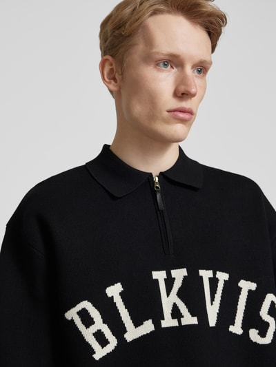 BLKVIS Strickpullover mit Polokragen Black 3