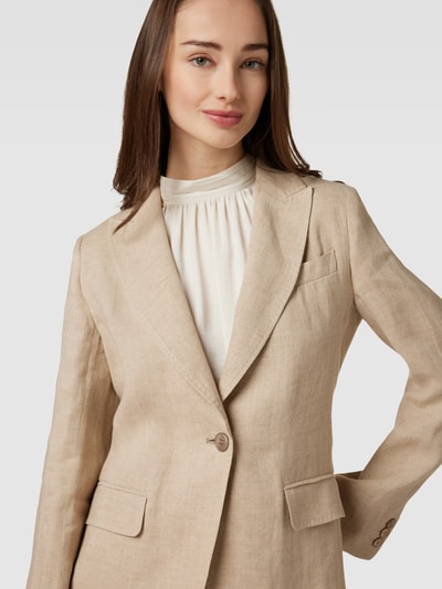 Weekend Max Mara Blazer mit Reverskragen Modell 'NALUT' Sand 3